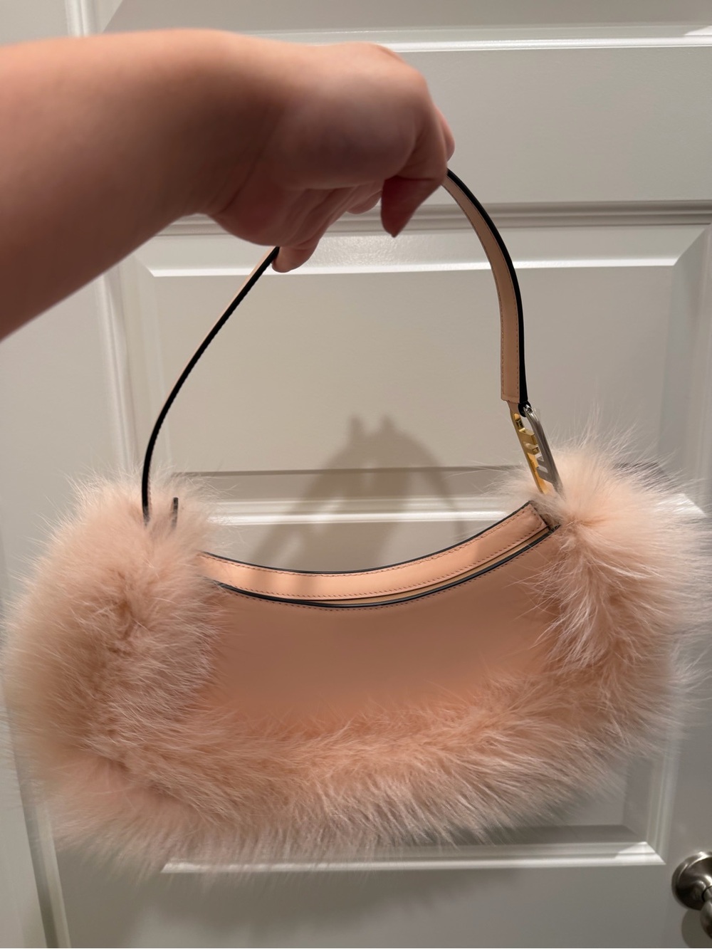 Fendi O'Lock Swing In Pink shoulder bag - Picture 5 of 11